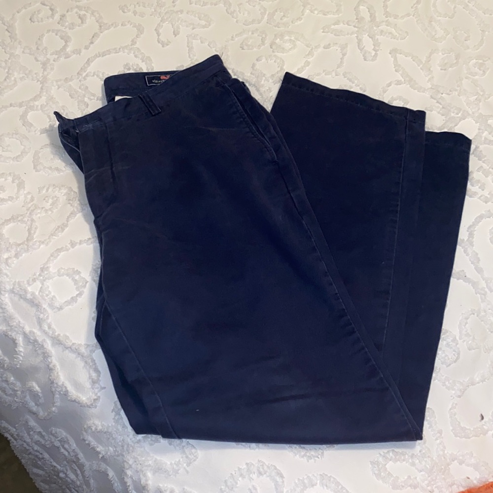Vineyard vines cotton pants 33 x 32 dark blue
